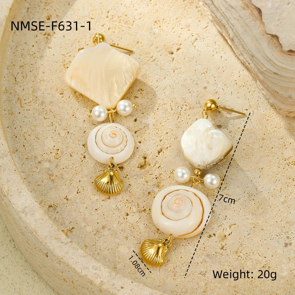 Wholesale Ocean Series Holiday Style Necklace Bracelet Earrings Summer Jewelry